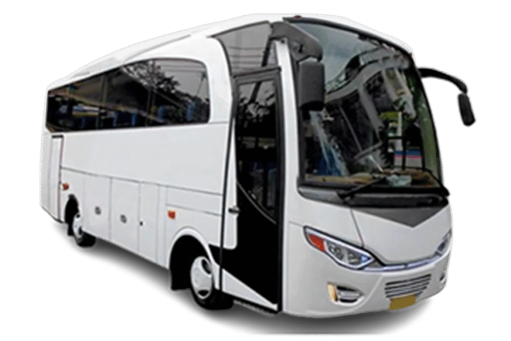 sewa medium bus, transportasi rombongan nyaman, bus pariwisata keluarga, rental bus sedang murah, jasa bus untuk event kantor